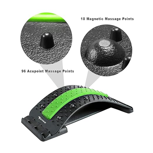 Pain Relief Posture Corrector Back Stretcher with Magnetic Acupressure Points